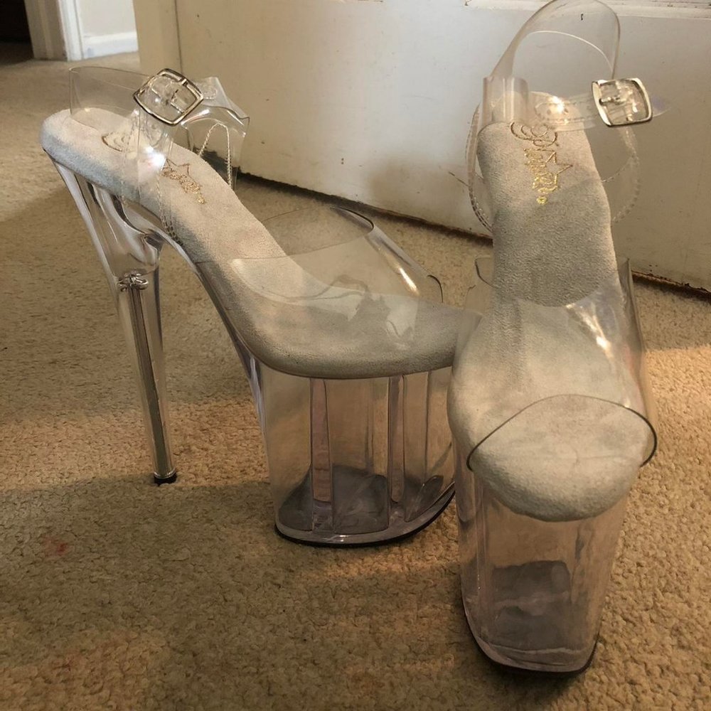 Clear Pleaser Heels